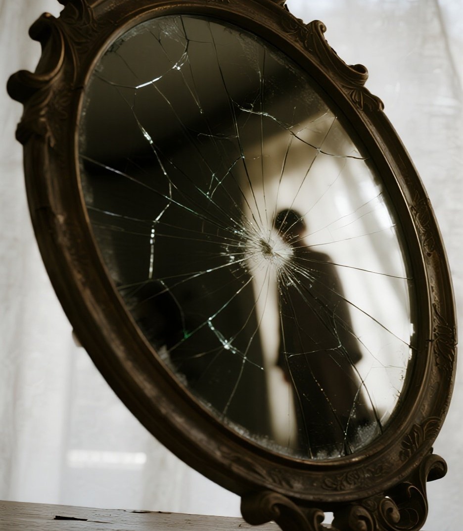 chanchiellindo's tweet photo. [Forced to use a broken mirror in daily life, it’s such a hassle.]， https://t.co/qyiYCc6ccD