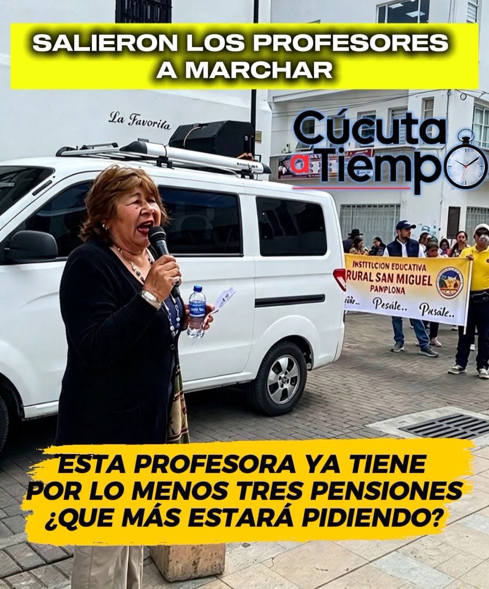 waldoalarconho1's tweet photo. Privilegios de unos pocos: sueldo de activo y hasta dos pensiones simultáneas mientras trabajan hasta los 70 años. La actitud de @fecode de marchar contra un gobierno que no ha tocado sus bolsillos demuestra que su único fin es el provecho monetario y bloquear la gestión pública. https://t.co/ijcsUQB1Wm