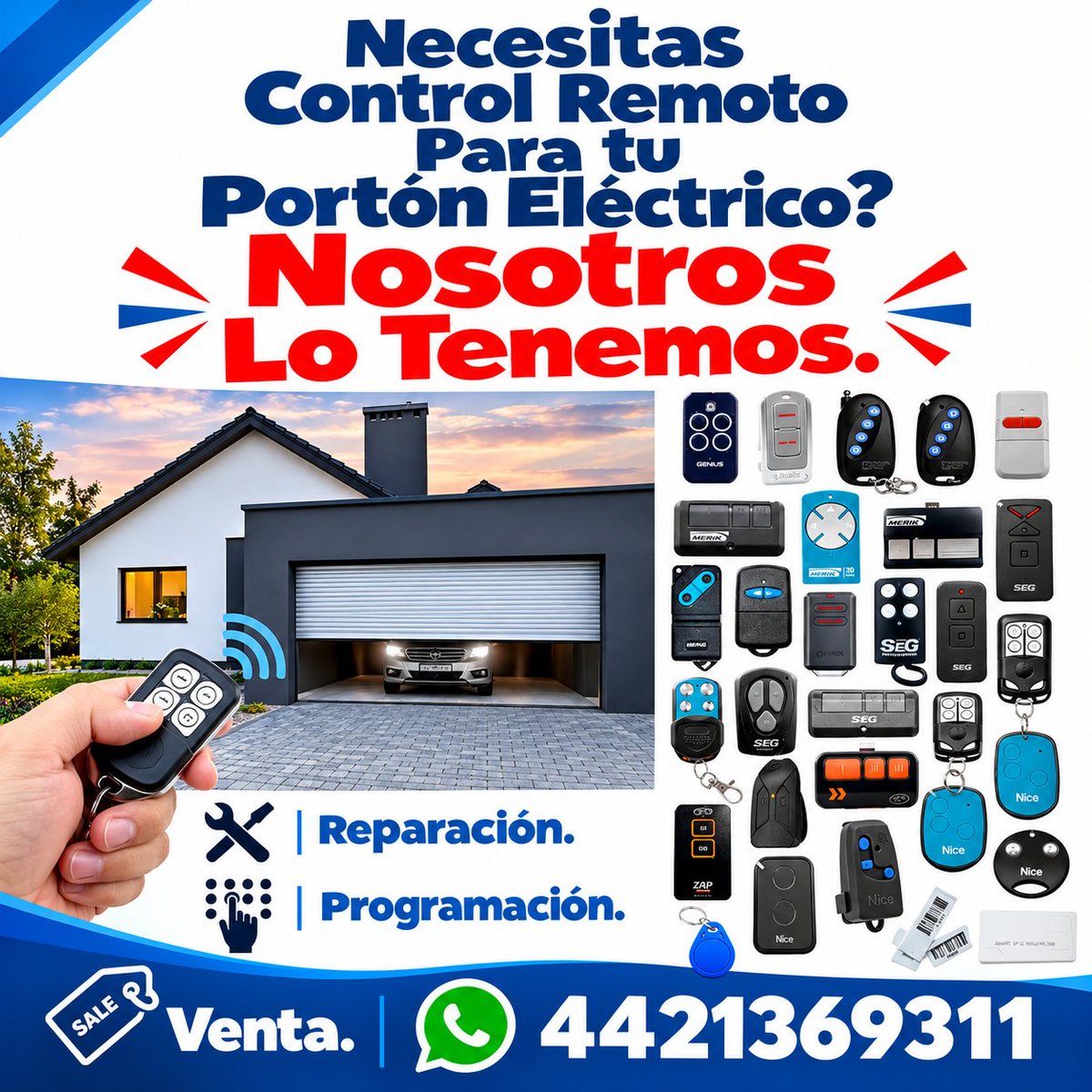 alerta24's tweet photo. Puertas Automáticas Querétaro.
Venta, mantenimiento e instalación.
Información: WhatsApp 👇
https://t.co/fBTKYHWvPD
#controlremoto
#controlremotoparapuertasautomaticas
#controlremotoparagarage
#portonrejaautomatica
#controlesparaportoneselectricos
#controlremotoportonelectrico https://t.co/l8eIRC1fxj