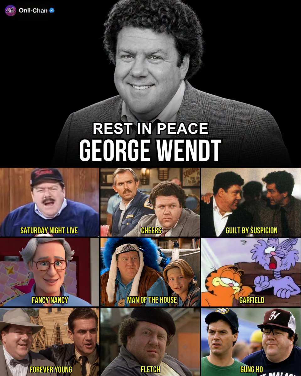 oniichanph's tweet photo. Beloved Cheers Star George Wendt Passed Away One Year Ago; He Would've Been Turning 78 if He's Still With Us 🎬🕊️

George Wendt became a television favorite as Norm Peterson on Cheers, turning a simple bar entrance into one of sitcom history’s most recognizable running jokes. His warmth, dry timing, and easygoing charm made Norm feel like someone audiences genuinely knew.

Wendt carried that same likability into film, sketch comedy, animation, and later television, appearing everywhere from Saturday Night Live and House to Fancy Nancy and The Simpsons. He passed away in 2025 at age 76.

Some of his memorable roles included:
• Norm Peterson — Cheers / Frasier / Wings
• Norm Peterson — The Simpsons / Family Guy 
• Bob Swerski — Saturday Night Live
• Harold Gorton — House
• Fat Sam — Fletch
• Chet Bronski — Man of the House
• Grandpa Frank Clancy — Fancy Nancy 
• Harry Finley — Forever Young
• Buster — Gung Ho
• Raoul — Garfield on the Town 
• Mike Shelby — Sabrina the Teenage Witch
• George Coleman — The George Wendt Show
• Buzzy — Clipped
• Georges — I Lost My Body — English Dub Voice
• Santa Claus — Santa Buddies
• Charlie Prince — Dreamscape

Wendt had a gift for making supporting characters feel instantly familiar, whether he was sitting at a bar, stepping into a comedy sketch, or lending his voice to animation.

Happy birthday in heaven George Wendt! and the effortless humor and warmth he brought to generations of viewers 🍻🕊️
