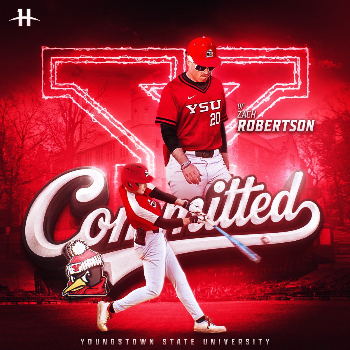 Z_Robertson20's tweet photo. I am extremely proud and honored to announce my commitment to play Division 1 baseball at Youngstown State University. Thanks to my family, coaches, teammates, and everyone who helped me along the way. #goguins https://t.co/yrAHL8Ke8S