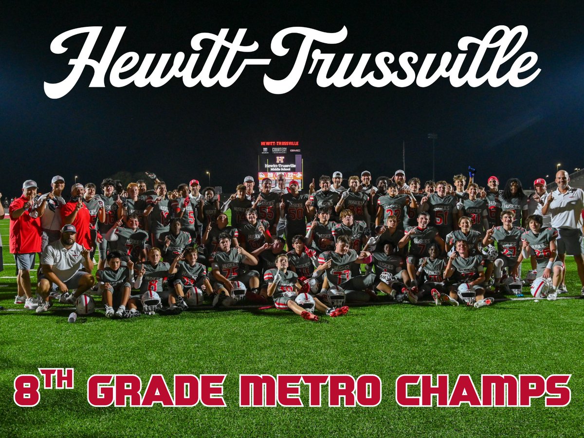 HTMSFOOTBALL's tweet photo. 2026 8th Grade Metro Champions!! https://t.co/DiWLU9Nunx