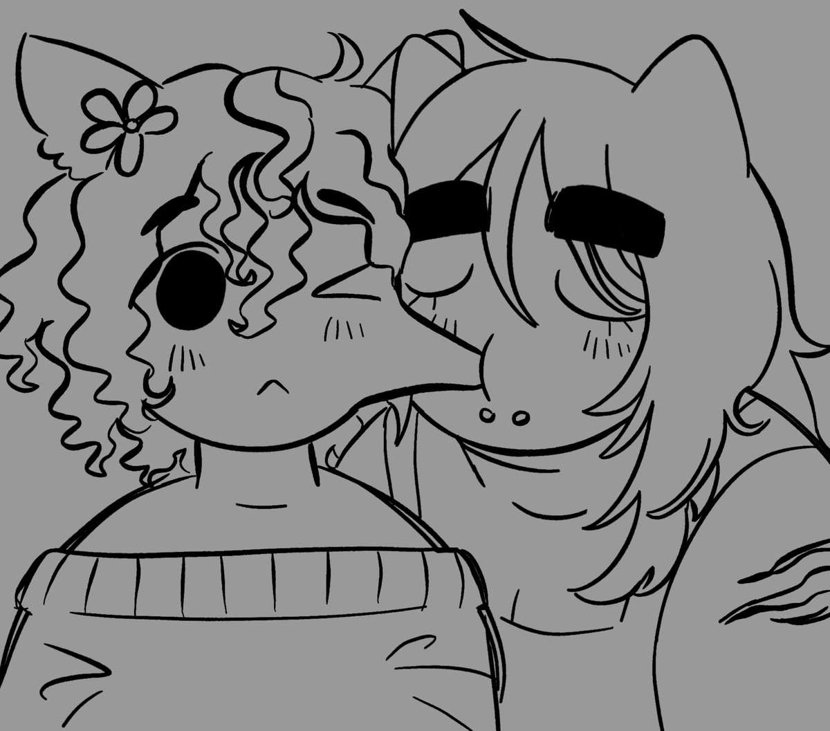 gabookster's tweet photo. REPOST OOPS my oc Ginny and Guillotina gijinkas... oc x canon stuff #mewgenics https://t.co/IVYRSx4viy