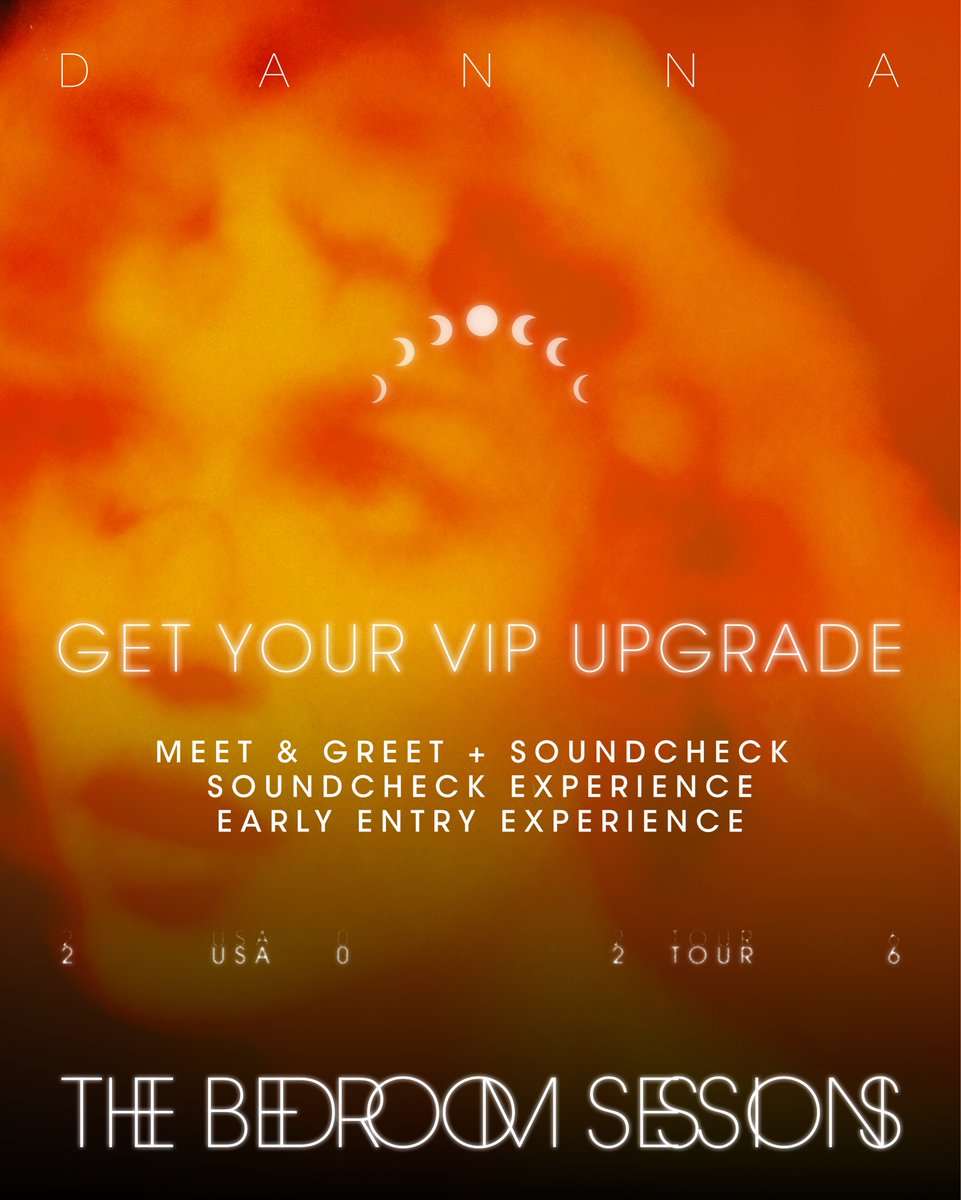 DANNA_Today's tweet photo. Adquiere tu VIP upgrade para “The Bedroom Sessions USA” de DANNA, y obtén los mejores beneficios que nadie:

• MEET &amp; GREET exclusivo con DANNA 
• SOUNDCHECK privado, previo al concierto 
• Entrada prioritaria al recinto 

https://t.co/98PjO2bwy5 https://t.co/NsorsXB7dn