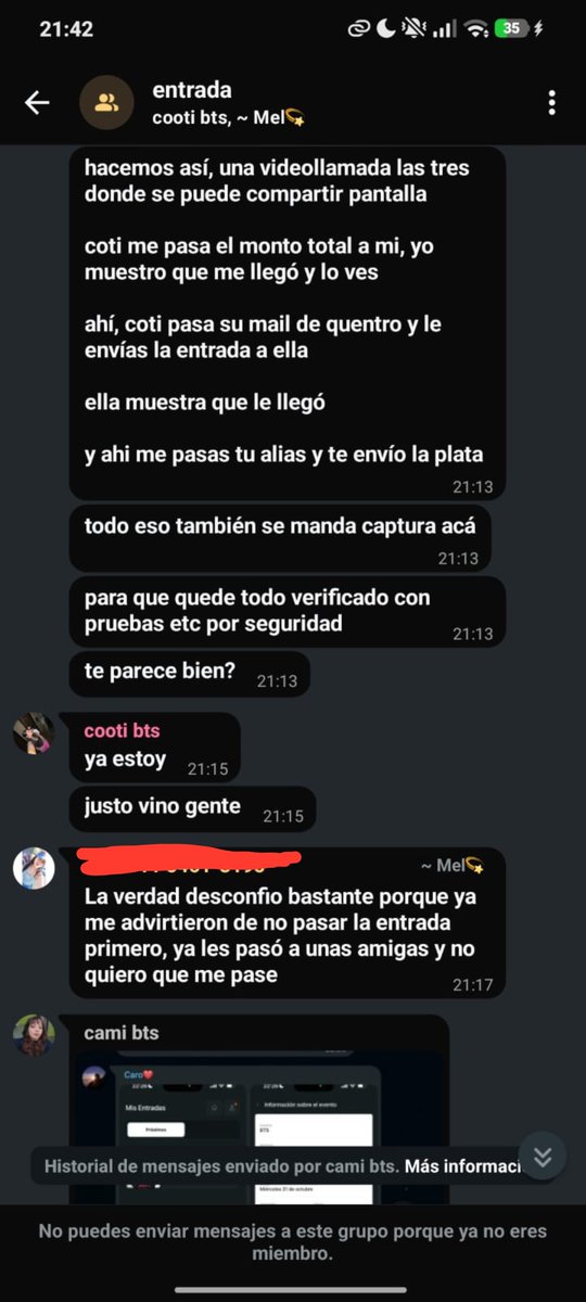 kristwoo's tweet photo. Chicos, hago este descargo para que sepan que está tipa te da muchas vueltas en la venta de la entrada, una amiga le quiso comprar la entrada, pero como son de diferentes ciudades, se decidió hacer la operación con una intermediaria para que fuera seguro para las dos partes. https://t.co/bRu2UhKpOW