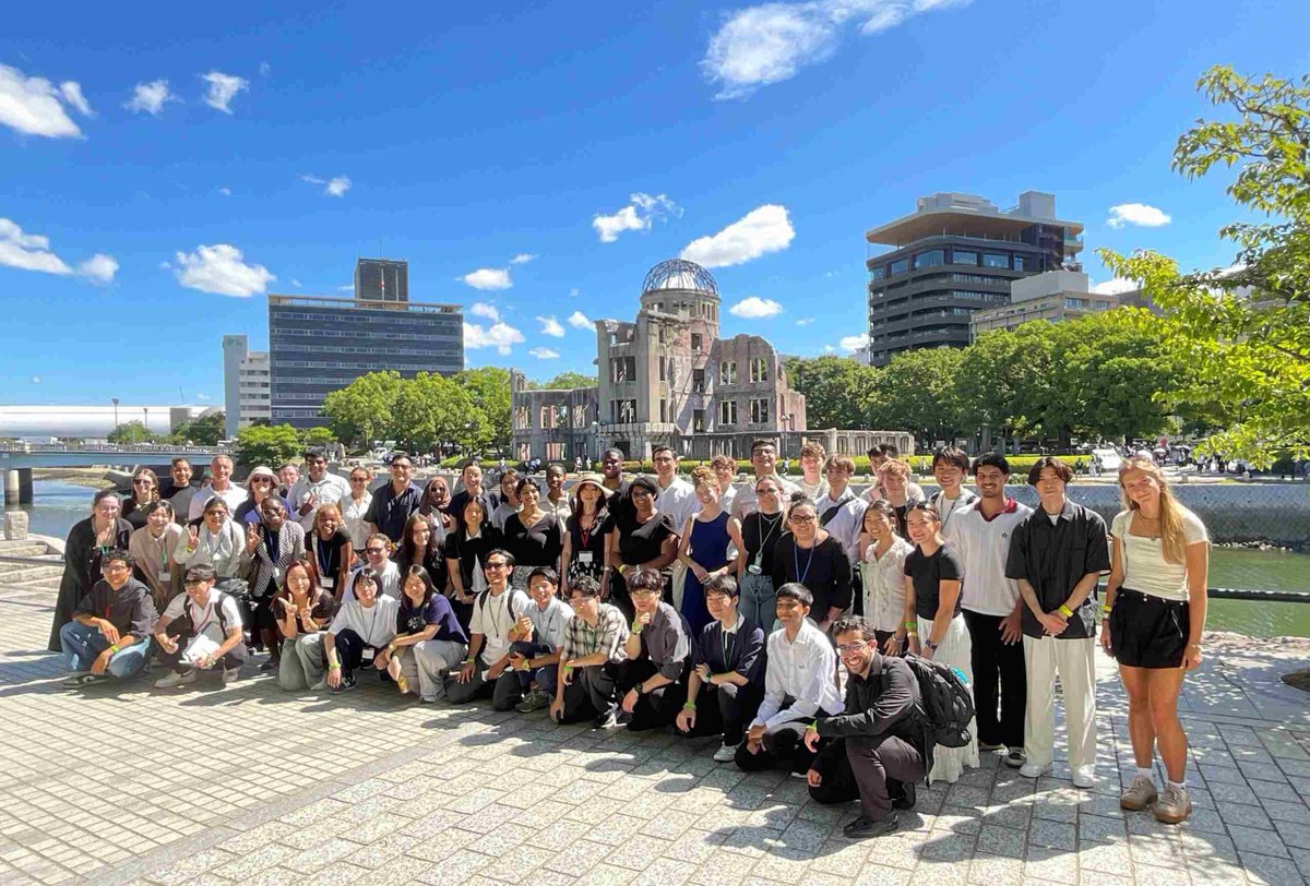Hiroshima_Univ's tweet photo. 【世界13カ国から144人の海外学生が広島に集結！🕊️✨】
今年も「Peace Study Tour 2026」を開催しました🌍🤝
世界の若者が広島の地で学び、議論を深め、「平和」と「未来」について共に考えました。広大生との国境を越えた交流も活発に行われました！

詳細はこちら▼
https://t.co/lvXapOXpNH https://t.co/lRcowPbFZr