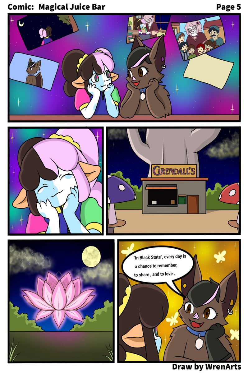 Wren_Arts's tweet photo. A cozy, heartwarming fantasy comic commission about memory, friendship, and love for Clo on Newgrounds!!     

Grendall and Dolly both belongs to Clo!!      

#furryart #comic #commissionㅤ #anthro #memories 

Page 5 of 5 https://t.co/dIYhBqEAmR