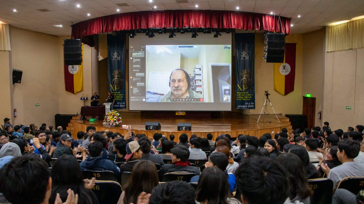 SUNEO_UTM's tweet photo. 💻🐧 ¡Inició el XI Simposio de Software Libre y Código Abierto de la Mixteca en la UTM! 📸
Hoy vivimos una jornada de innovación, ciberseguridad, IA y la ponencia magistral de Richard Stallman. 🚀
#SimposioSoftwareLibre #UTM #SoftwareLibre #CódigoAbierto https://t.co/2ifLU5A2jy
