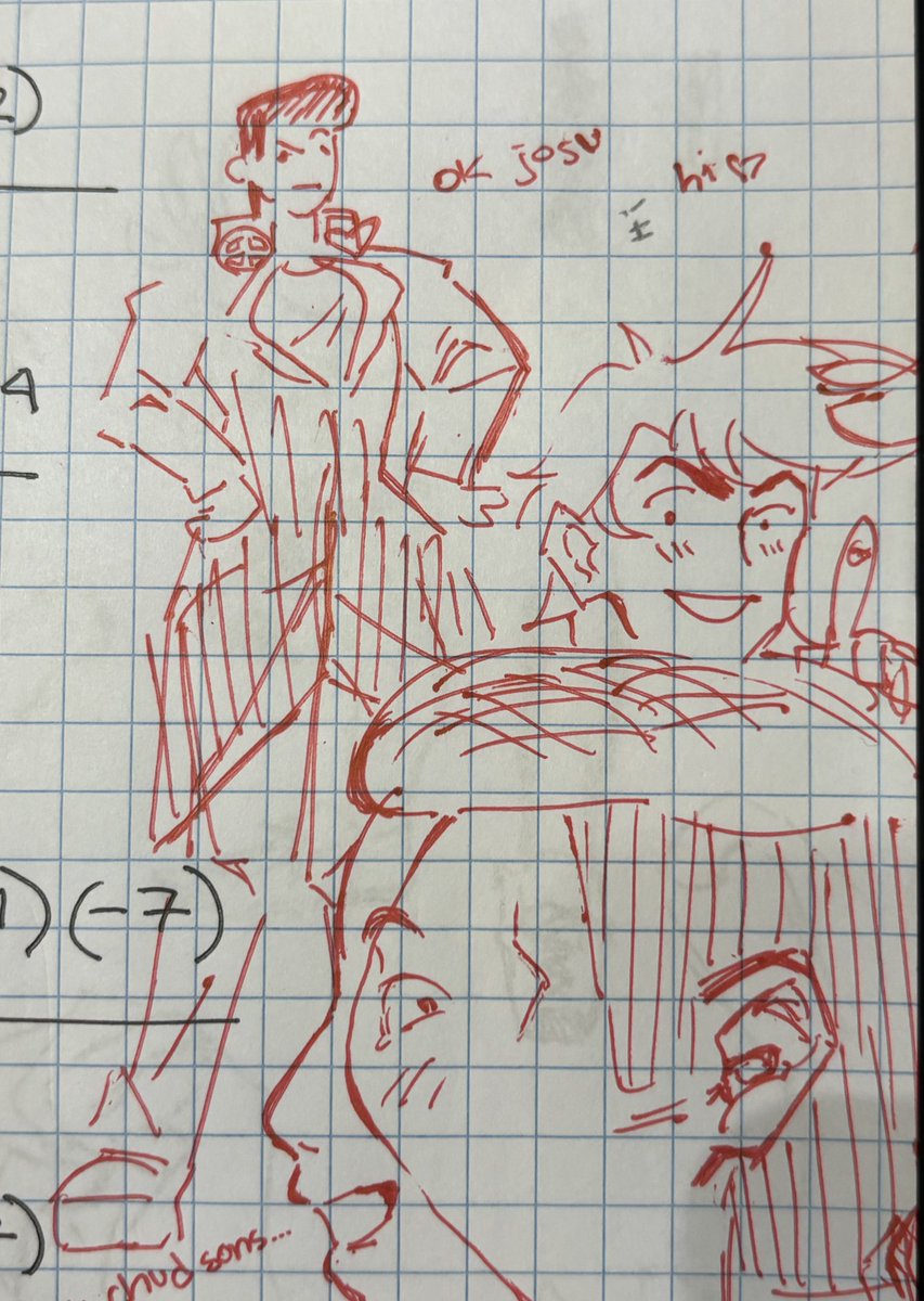 bloodiedbunn1es's tweet photo. doodles from calc today... sell me this critical point extrema. #jjba #jojo #giogio #giornogiovanna #goldenwind #josuke4 #josukehigashikata #okuyasunijimura #diamondisunbreakable #diu #jolyne #jolynekujo #stoneocean #josephjoestar wow thats a lot of tags https://t.co/zS1VXfA9dM