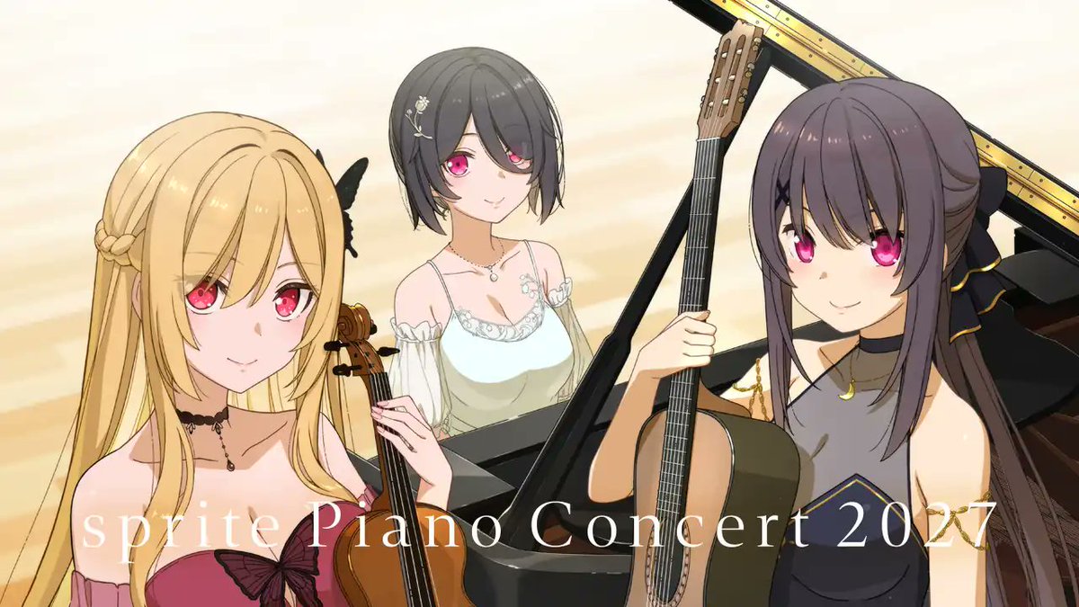 sprite_fairys's tweet photo. チケット先行抽選申込受付は明日の23:59までです！
お忘れなく！

sprite Piano Concert 2027公式サイト https://t.co/bjrOMtU0i5 https://t.co/GUhqYBr1TE