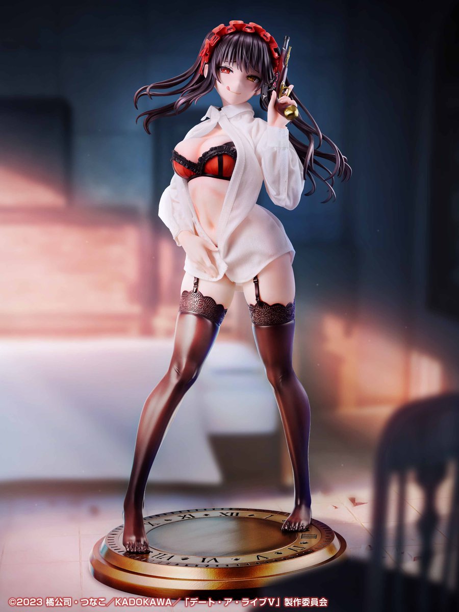 medicos_et_02's tweet photo. 【「時崎狂三」1/4スケールフィギュア化！】

10/22（木）12：00予約開始！

アニメ「デート・ア・ライブV」
「Re▼Dress 時崎狂三 1/4 YシャツVer.」

EC限定特典「ぺろり顔＆短銃パーツ」付属！

1/4スケールの全高約40cm！
26,950円(税込)にてお手元にお迎えいただけます！

Yシャツ＆ヘッドドレスは着脱可能！
お好きな姿の狂三をお楽しみくださいませ！

#date_a_live