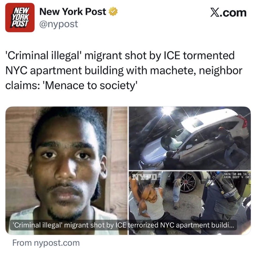 feelsdesperate's tweet photo. Outrage over the ‘machete man’ being captured by ICE seems to have died out pretty quickly.

Not a sympathetic character.

They keep feeding coins into the machine hoping to generate a George-Floyd-style event but instead for immigration, and they’re getting nothing. https://t.co/D0TDRk4cE8