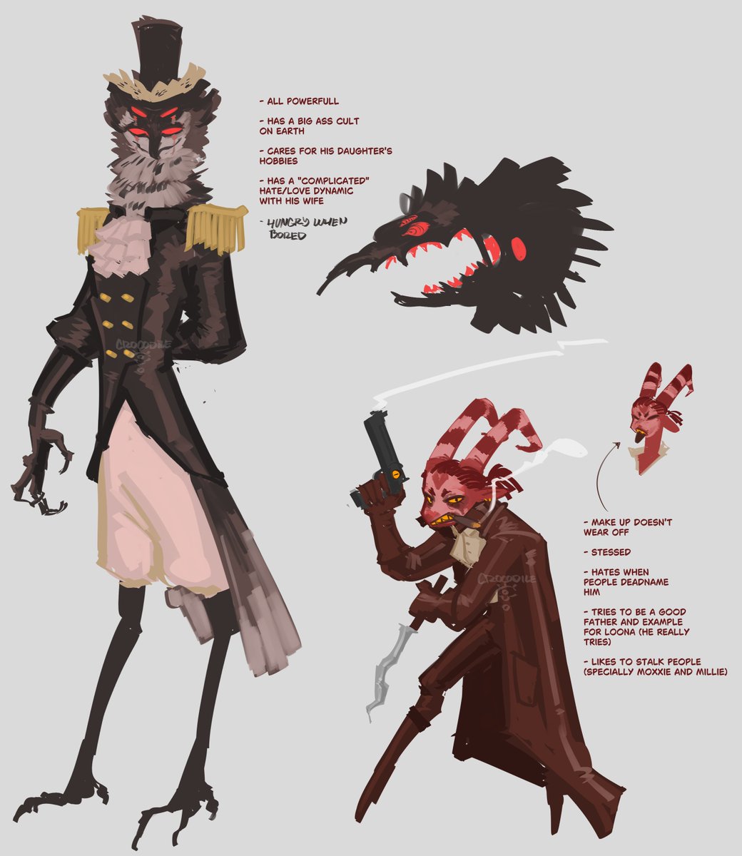 crocodiletearx's tweet photo. my take on stolas and blitz(O) from helluva boss

(i just made some bullshit) https://t.co/1IZhyKHlgi