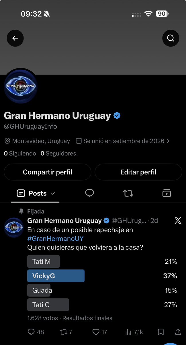 GHuyClips's tweet photo. Gente tire la info del repechaje hace dos días y me suspendieron la cuenta ,  ya éramos 3000 seguidores 

Entre los que den RT sorteo 100 votaciones para el participante que quieran para este domingo 

Tengo la mejor data de adentro 🌶️

#GranHermanoUY https://t.co/TrsUdaqjSM