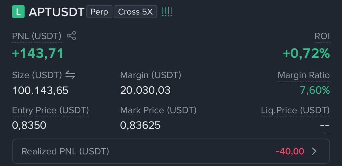 KIRASignals's tweet photo. 🔥 $APT — Scalping Futures 🚀
📌 Entry: $0.819–$0.836 
🎯 TP1: $0.8636 (+3.3%) 
💰 TP2: $0.9029 (+8.0%) 
🚀 TP3: $0.9639 (+15.3%) 
🛑 SL: $0.8001 (-4.3%)
#APT #Aptos #CryptoScalping #FuturesTrading #TradingSignal 📊⚡
⚠️ NFA. DYOR. https://t.co/Ou6J3U8BMq