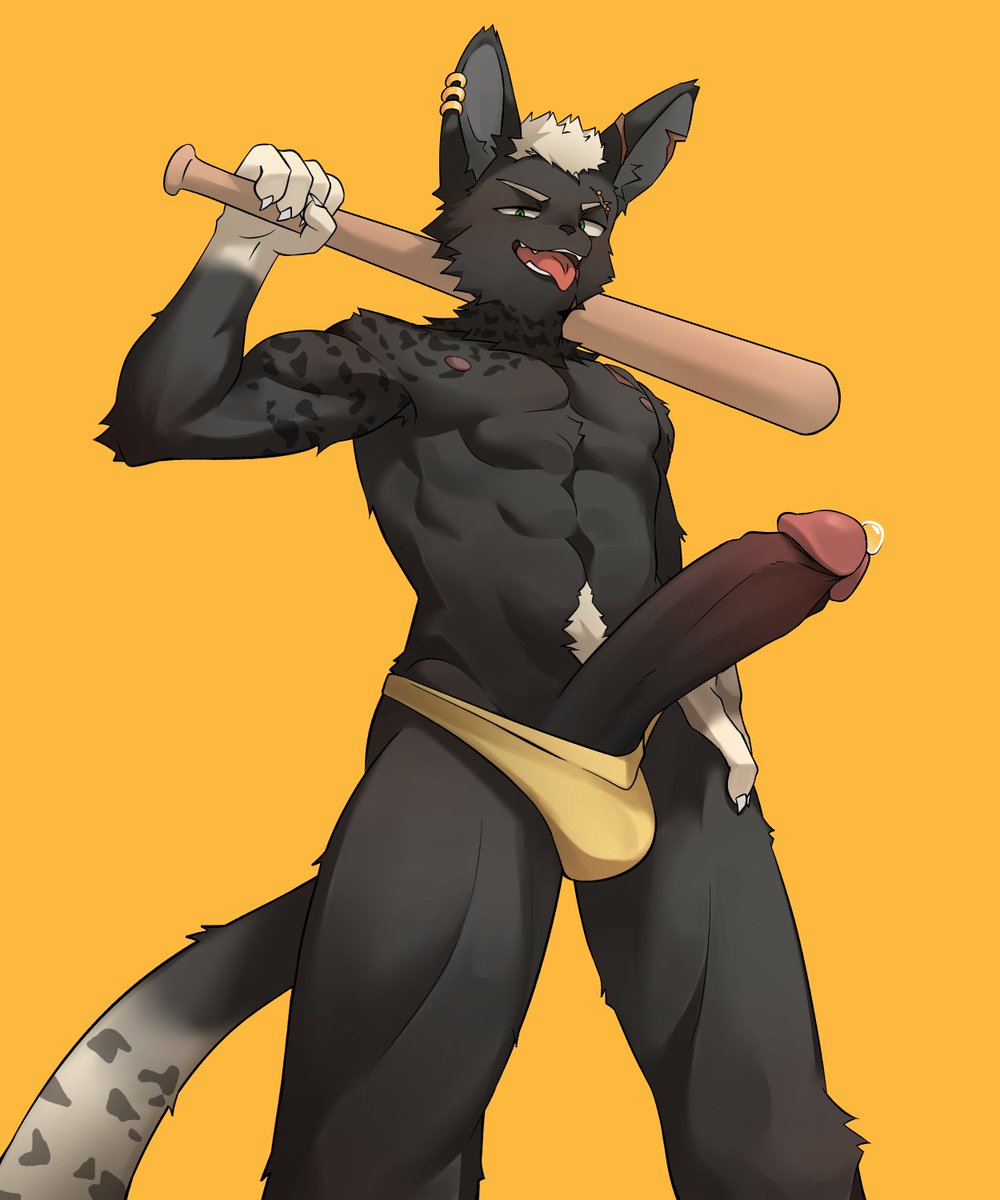 Conchcat2025's tweet photo. So, which bat do you want me to use on you, nerd? 🏏💦
你想被哪根球棒處罰uwu? 
🎨 Art by @Solznoid https://t.co/yFcrJKu9zT