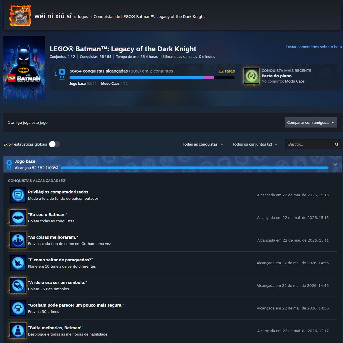 _Vuinishiusu's tweet photo. a steam mandou MUITO BEM separando a platina por base e dlc https://t.co/rpApCE0PMY