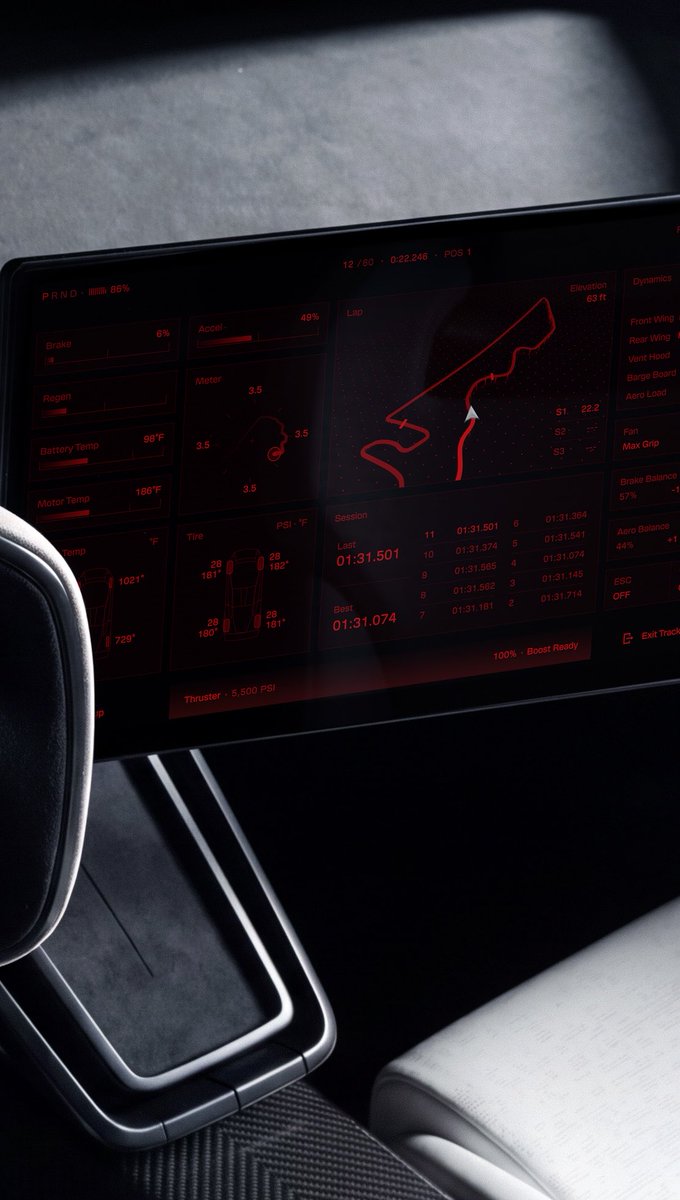 omg_tesla's tweet photo. TESLA ROADSTER RUNNING F1 LAP TIMES

Tesla Roadster may have been setting some lap times at COTA. That’s insanely fast. The next fastest time is 1:32.029, set by Valtteri Bottas (Mercedes W10) during the 2019 F1 qualifying.
