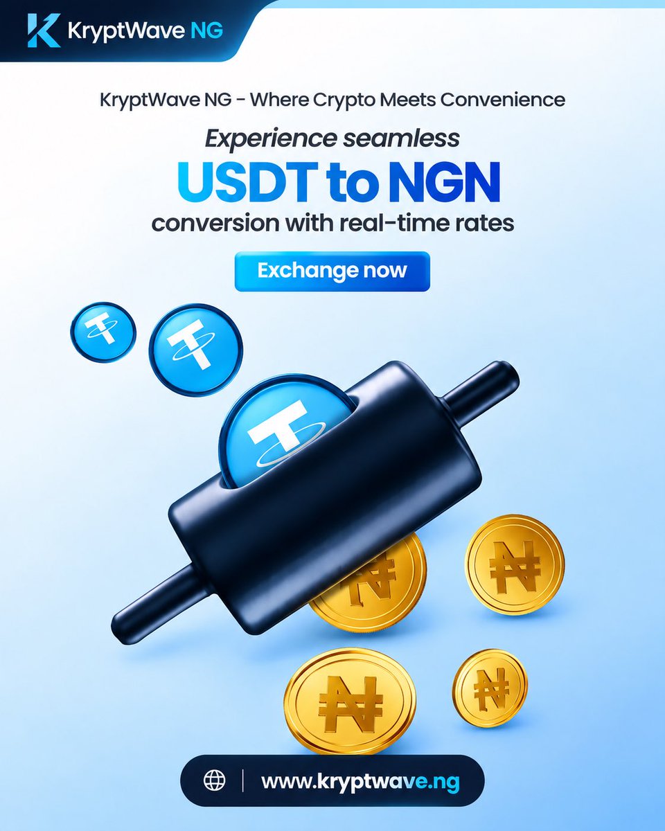 KryptWave_'s tweet photo. When NEPA takes light, your crypto plans shouldnβt take a break. ππ
Buy USDT, convert to Naira, and keep moving with KryptWave NG. ππ
π https://t.co/OoxiAvmiaF
#KryptWaveNG #CryptoNigeria https://t.co/hG9SAGUwqw