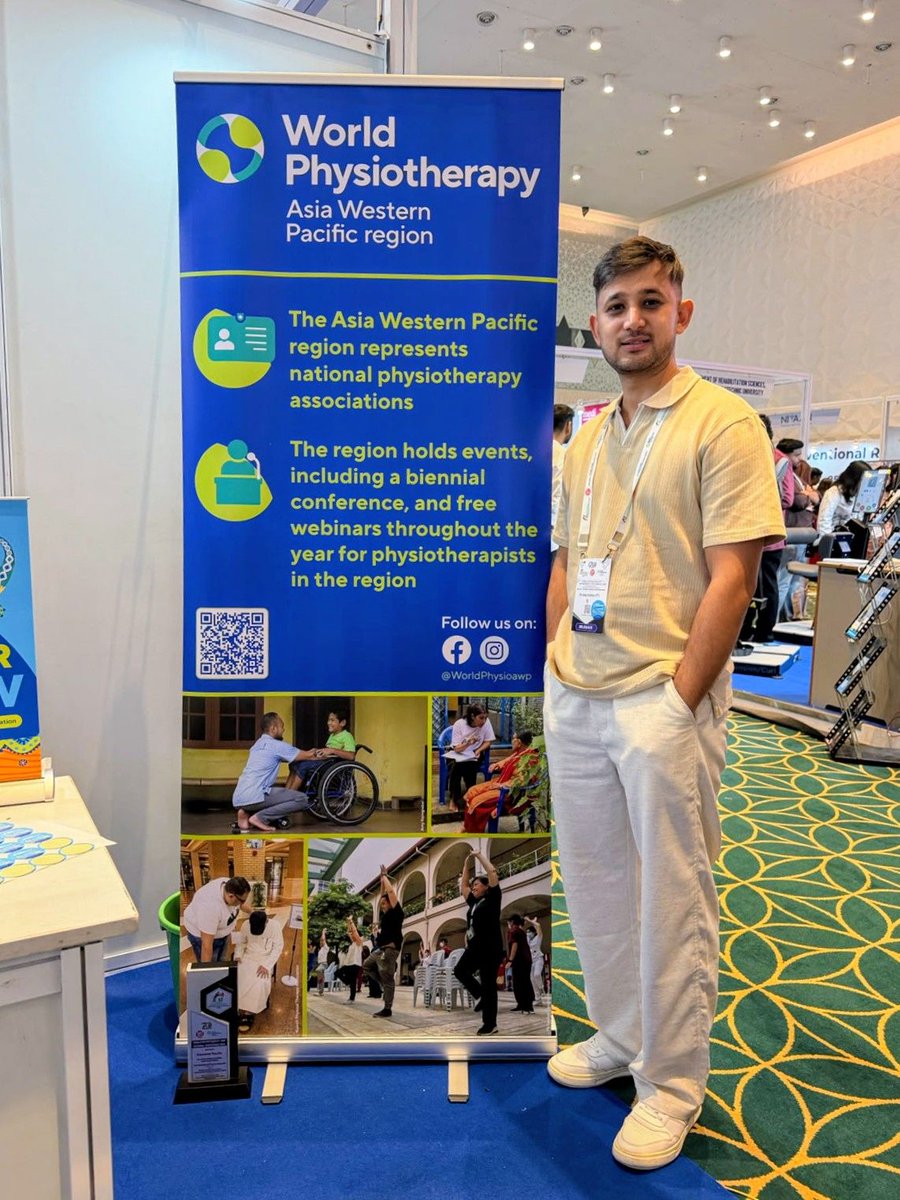 IPTOPphysio's tweet photo. Congrats to Anup Acharya, MCR Nepal, IPTOP Education Award recipient ! Anup attended WP-AWP and presented his research that found 37% of 300 assistive devices were not being used. His work highlights the importance of individual assessment, proper fitting, training and follow-up. https://t.co/Q3Rfr2qNTQ