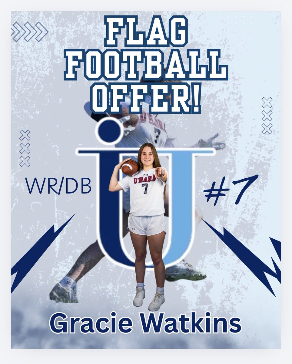 CoachJCuff's tweet photo. Super proud of one of my seniors receiving her first offer to play fag at the next level. First offer in @cohsgirlsflag history! https://t.co/xfCEfmCXsh