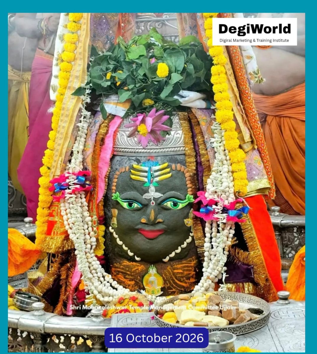 DIPAKPANDEY02's tweet photo. 🙏🌹जय श्री महाकाल🌹🙏
श्री महाकालेश्वर ज्योतिर्लिंग का आज का भस्मआरती श्रृंगार दर्शन
🔱 16 अक्टूबर 2026 (शुक्रवार)🔱
आश्विन शुक्ल षष्ठी
​बाबा महाकाल की कृपा समस्त भक्तों पर सदैव बनी रहे।
"ॐ नमः शिवाय" 🚩
​#Mahakaleshwar #Ujjain #BhasmaAarti #BholeNath #ShivBhakti #OmNamahShivaya #MahakalDarshan #JaiMahakal