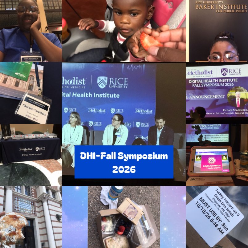 AtBabyCQ's tweet photo. @POTUS, @RiceUniversity, @HMethodistGME, Fall 2026 Digital Health Institute Symposium @hcphtx 👩🏾‍⚕️👼🏾💉👣💗 https://t.co/63YdTTe40J