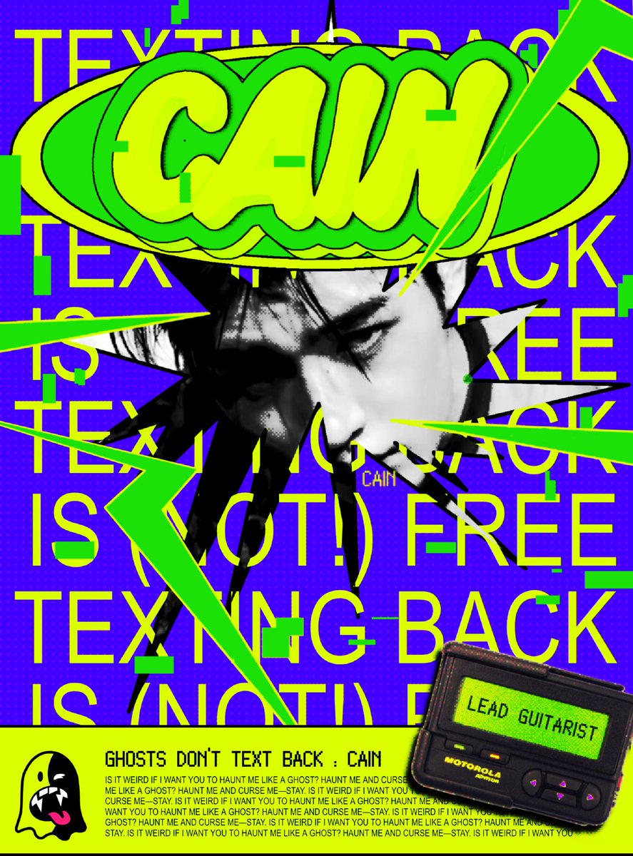 REVELTHEWRLD's tweet photo. 📳 𝗛𝗘𝗬, 𝗔𝗥𝗘 𝗬𝗢𝗨 𝗦𝗧𝗜𝗟𝗟 𝗧𝗛𝗘𝗥𝗘?

Won't you pick up #CAIN's 𝘤𝘢𝘭𝘭? They came to ask if you're a ghost... 👻

Because 𝗚𝗛𝗢𝗦𝗧𝗦 𝘿𝙊𝙉'𝙏 𝗧𝗘𝗫𝗧 𝗕𝗔𝗖𝗞.

#REVELxGDTB #BooUHere #ItTakes2Seconds https://t.co/q49qI84XhI