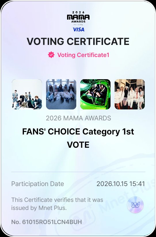 majxvdz's tweet photo. YA VOTARON HOY, QUIERO VERRRRR
I VOTE FOR #straykids for #2026MAMAVOTE https://t.co/yoVu4KEUKd