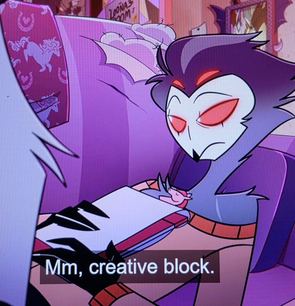 DojoLoachz's tweet photo. Loona showed him the dating app after he said he was struggling writing his porn. 

Every time he fucks a dude he is getting more inspo to write more fanfics of him fucking Blitz.

He imagines Blitz while fucking other men

Everything is Stolitz for those with eyes to see. https://t.co/Y1pPOCXAe2