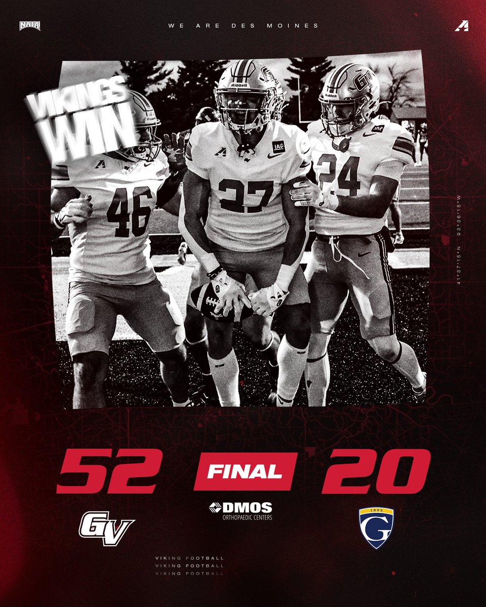 GVVikingFB's tweet photo. Final in Lamoni‼️

GVU 52 - GU 20

#WEAREDSM https://t.co/VxaXMwxDyR