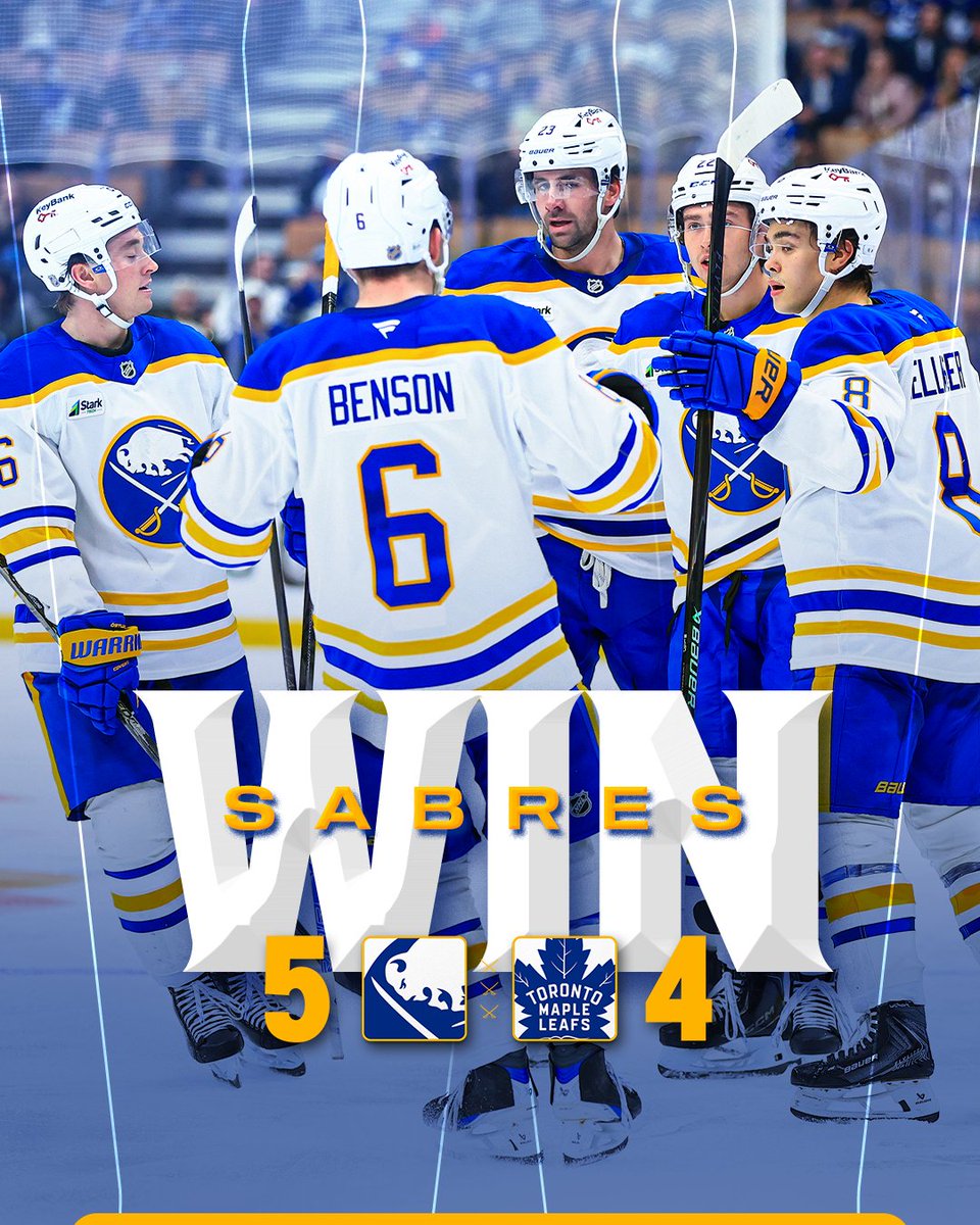 BuffaloSabres's tweet photo. THAT'S A SABRES WIN IN OVERTIME‼️ https://t.co/V2eEfZGjuH