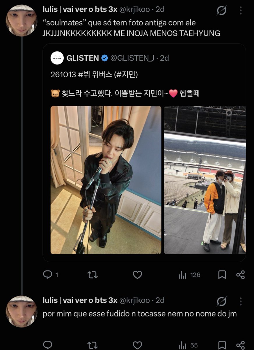 _kittymin's tweet photo. "Vai ver o bts 3x" só faltou ser fã do bts https://t.co/BLHMDmiQAe