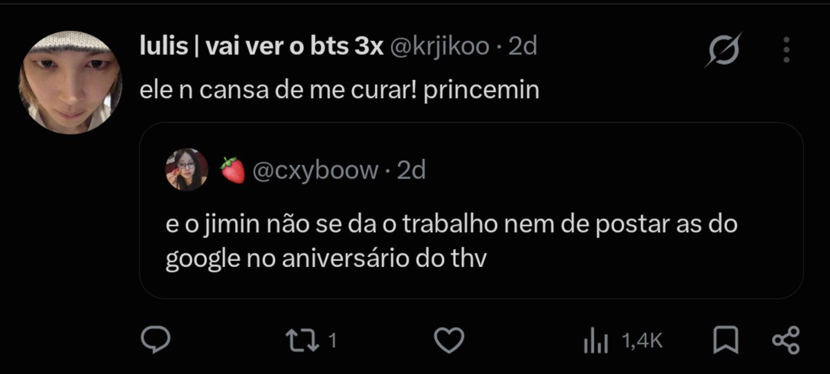 _kittymin's tweet photo. "Vai ver o bts 3x" só faltou ser fã do bts https://t.co/BLHMDmiQAe
