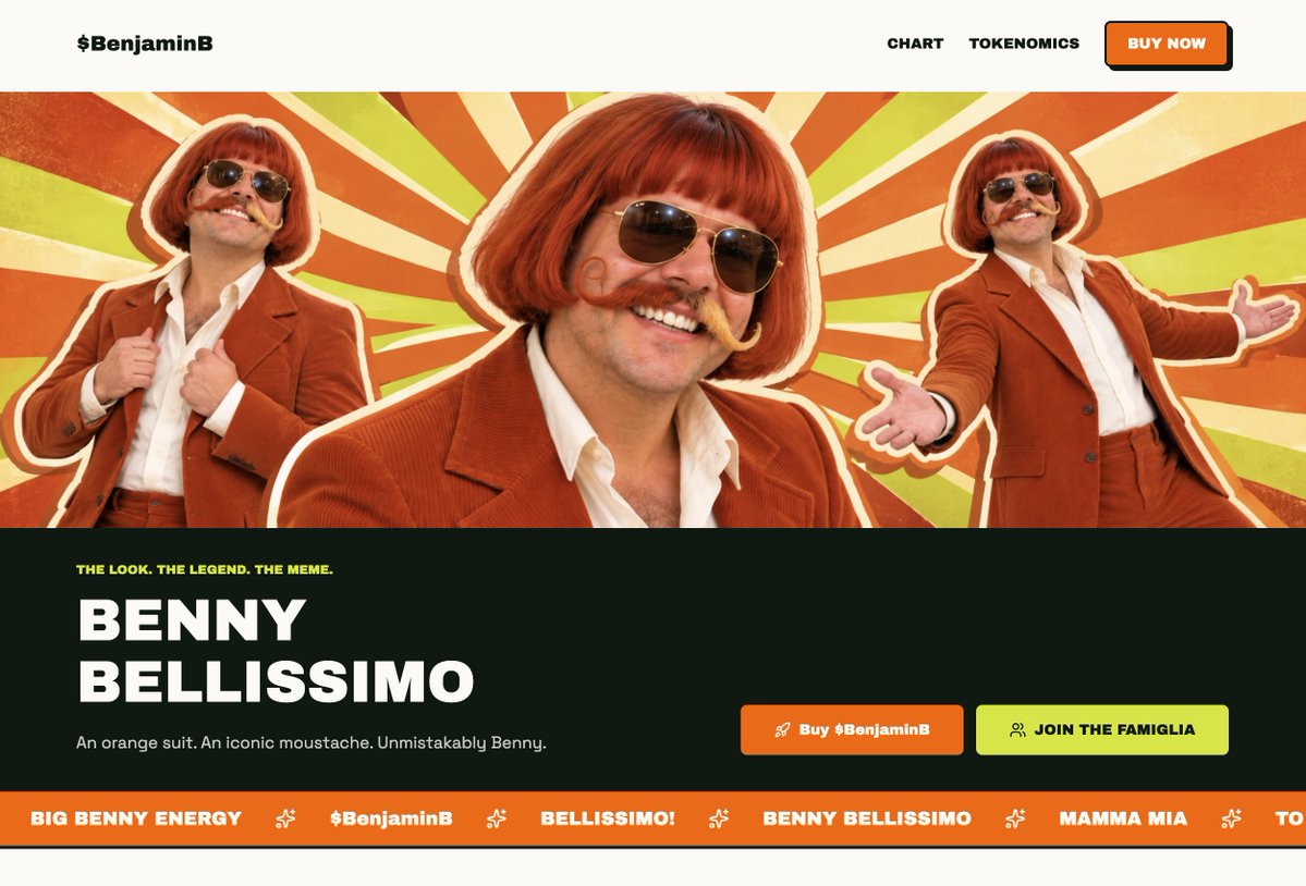 BennyBellissimo's tweet photo. If you haven't already go check out the official $BenjaminB website. 100% token transparency through and through. Locked Dev supply info online. #memecoin #solana #pumpfun https://t.co/VCzqJtHf08 https://t.co/4g7kuHGWX0