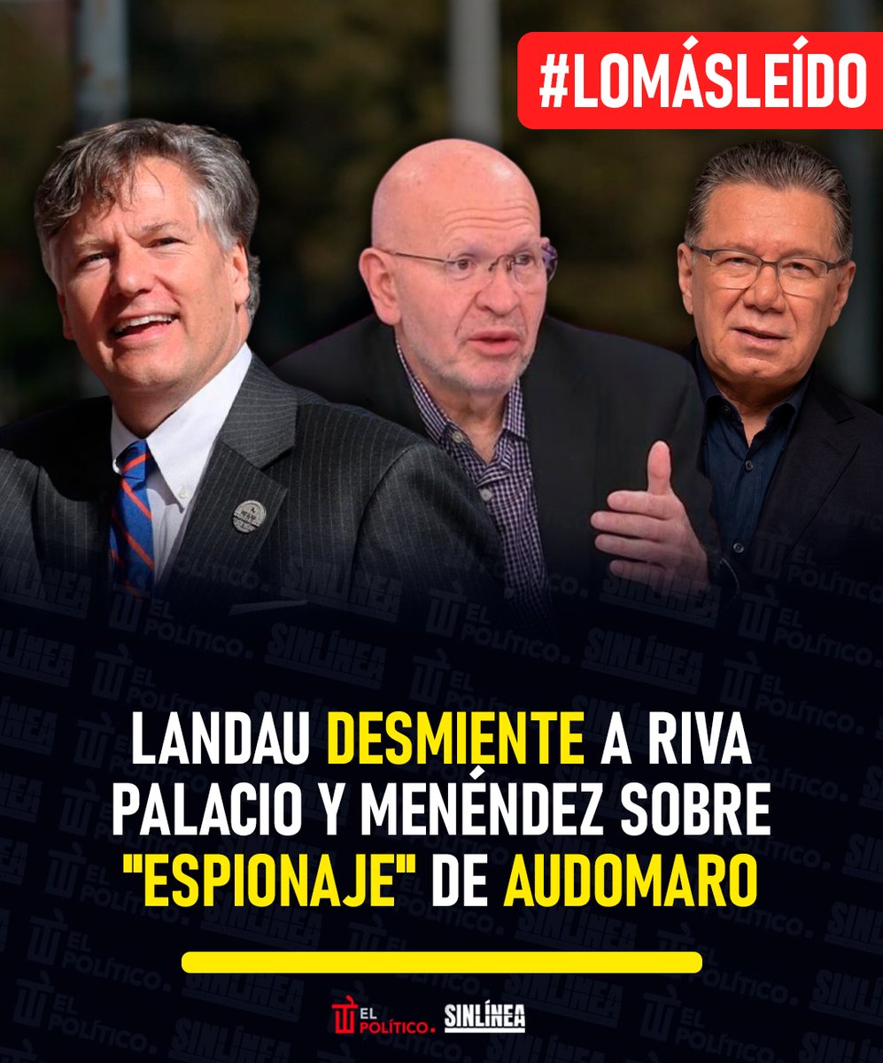 SinLinea_Mx's tweet photo. ¡Qué vergüenza! 🤡💥 | #LoMásLeído
🔴 #Televisa y #TVAzteca se coordinaron con #RivaPalacio (@rivapa) y #FernándezMenéndez (@J_Fdz_Menendez) para difundir sus mentiras, pero olvidaron consultar a #Landau (@ChrisLandauUSA) , quien terminó por desmentirlos 🤥📺
Nota completa aquí 👉🏻 https://t.co/Z3k2OWLFs2