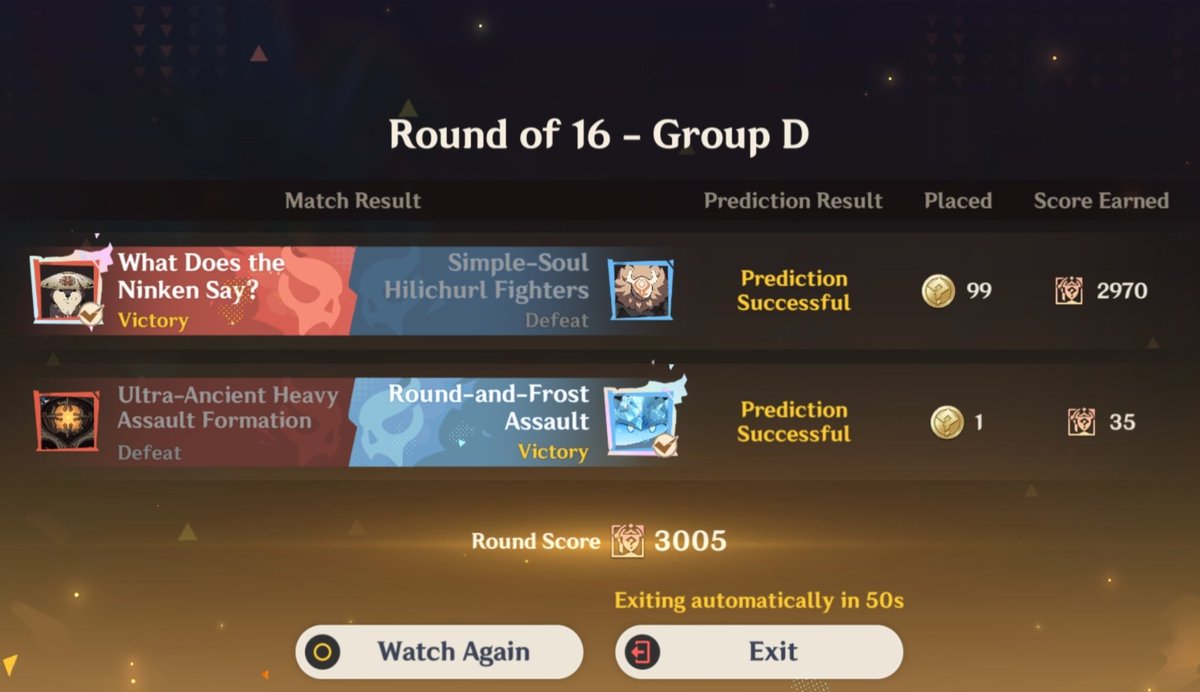 mityasimp's tweet photo. AND I WAS RIGHT! the dog and the slimes team won 😭 https://t.co/judECe2hSN