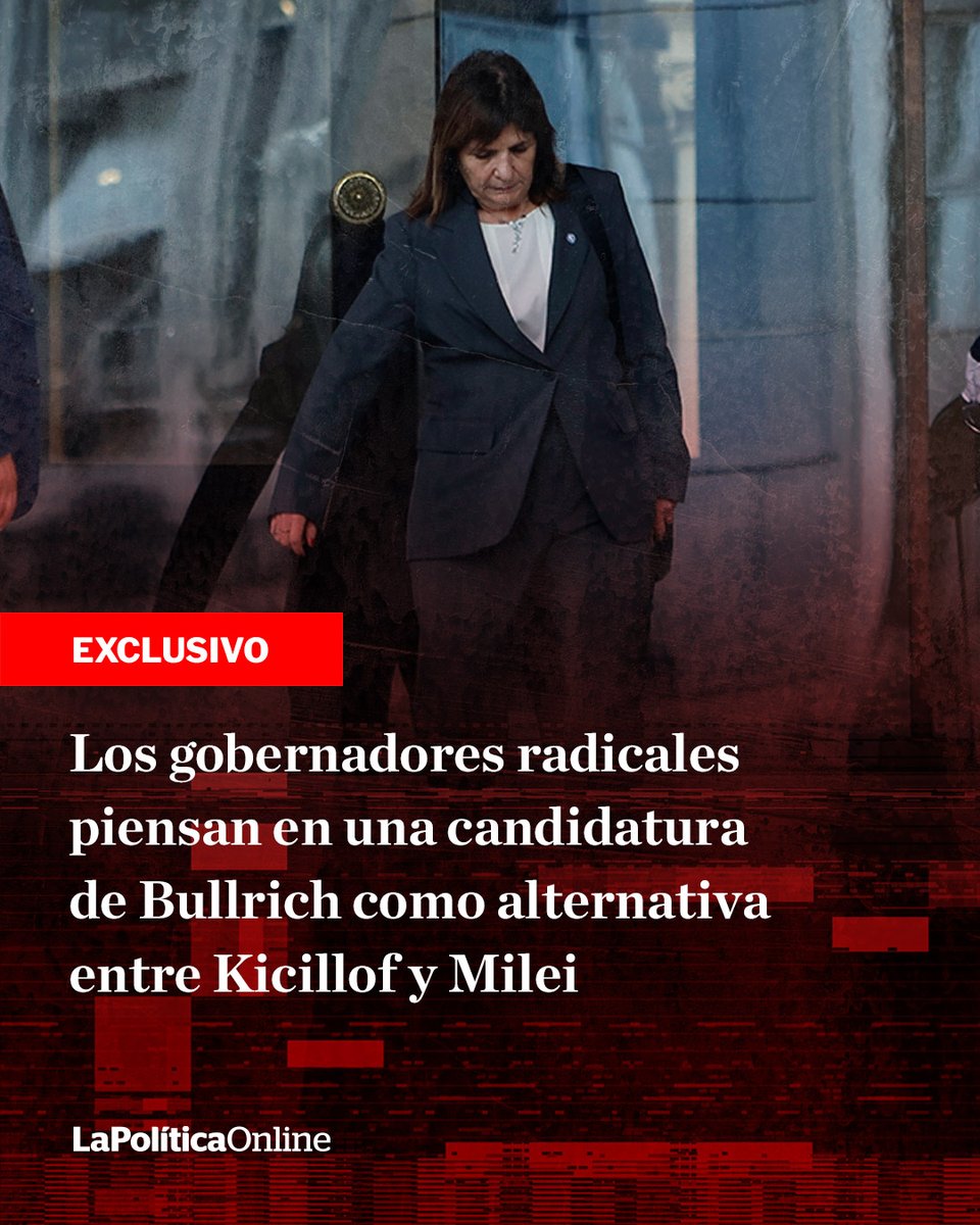 LPOArg's tweet photo. 🔴Exclusivo | La UCR explora la construcción de una centroderecha. "Patricia es una senadora sin estructura y el radicalismo un partido sin líder", resumieron.
[https://t.co/ruTD7GWw2G] https://t.co/3eSIEacn5r
