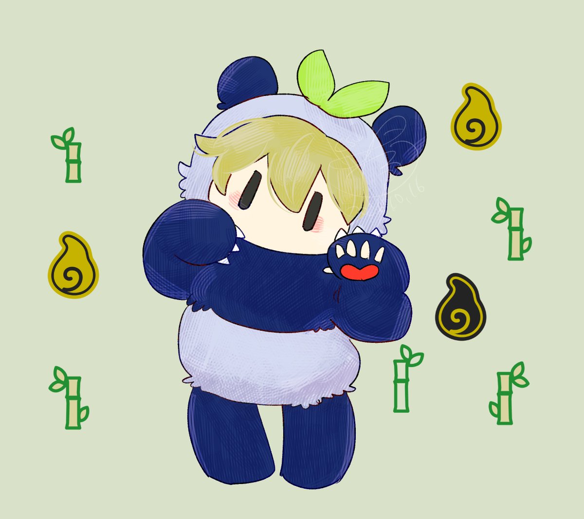 k_m_1018_'s tweet photo. ぱんだ🌱らくがき https://t.co/LnsZ2SDgE3