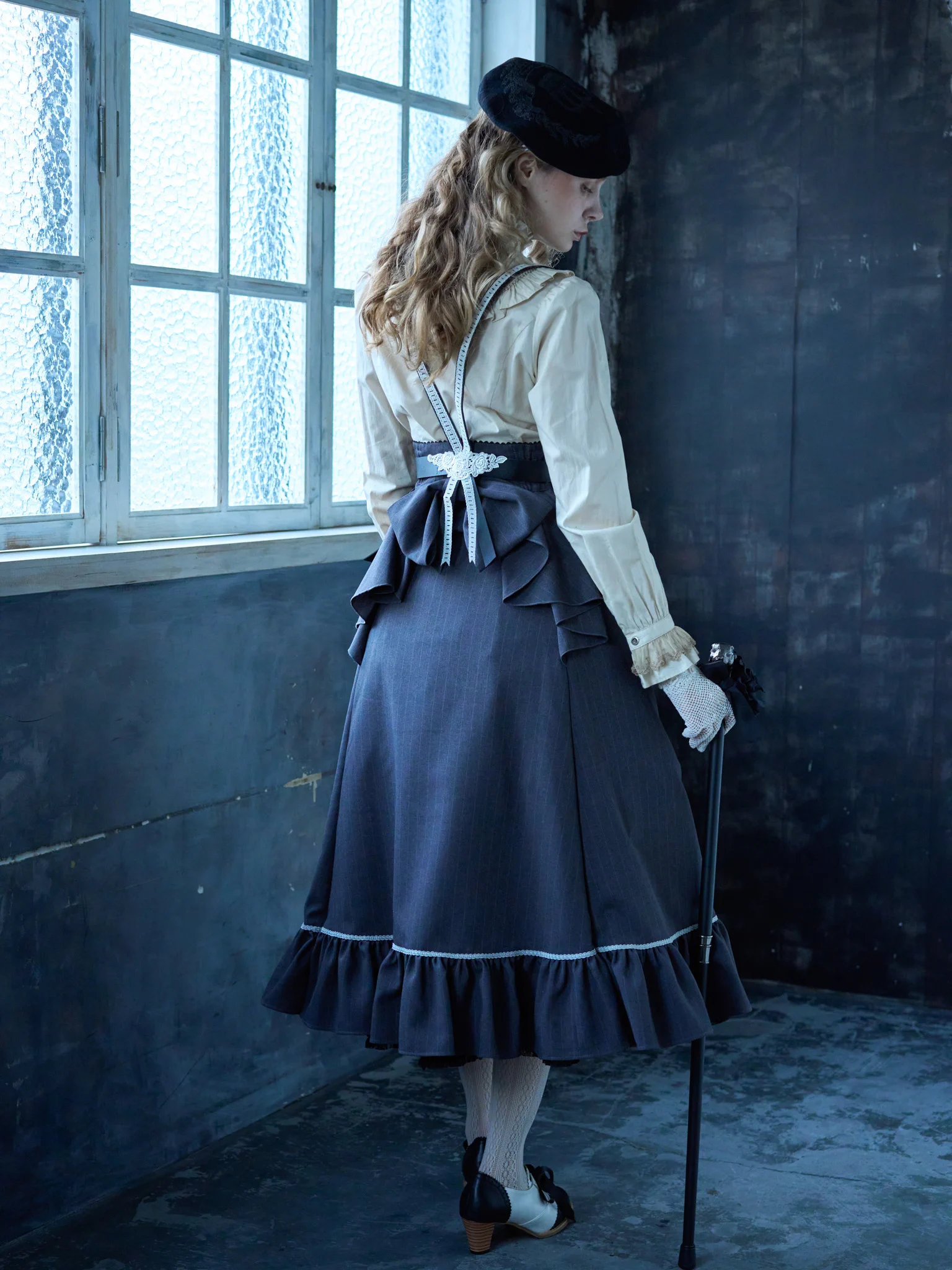 Victorian maiden ハイウエストスカート　サックスブルー Victorian maiden on X: 