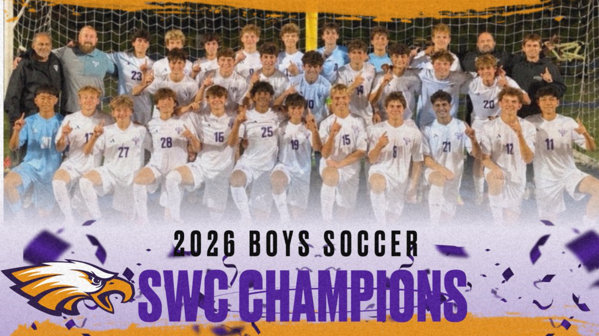 avoneagles's tweet photo. Congratulations Boys Soccer Back to Back SWC Champions! 🏆 🏆 https://t.co/qDKGzYM9Wq