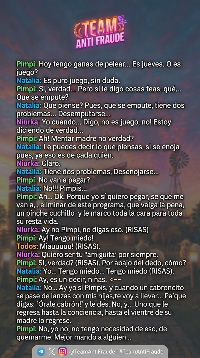 TeamAntiFraude's tweet photo. 🔥 ¿JUSTICIA? 🔥

Usa Hashtags:
#FraudeEnLaGranja 🗳️
#NoVeasLaGranja 🤦🏻

@TeamAntiFraude | #TeamAntiFraude 

💥 ¡¡¡COMPARTAN TODOS!!! 🔁 https://t.co/hKIaNimWXy