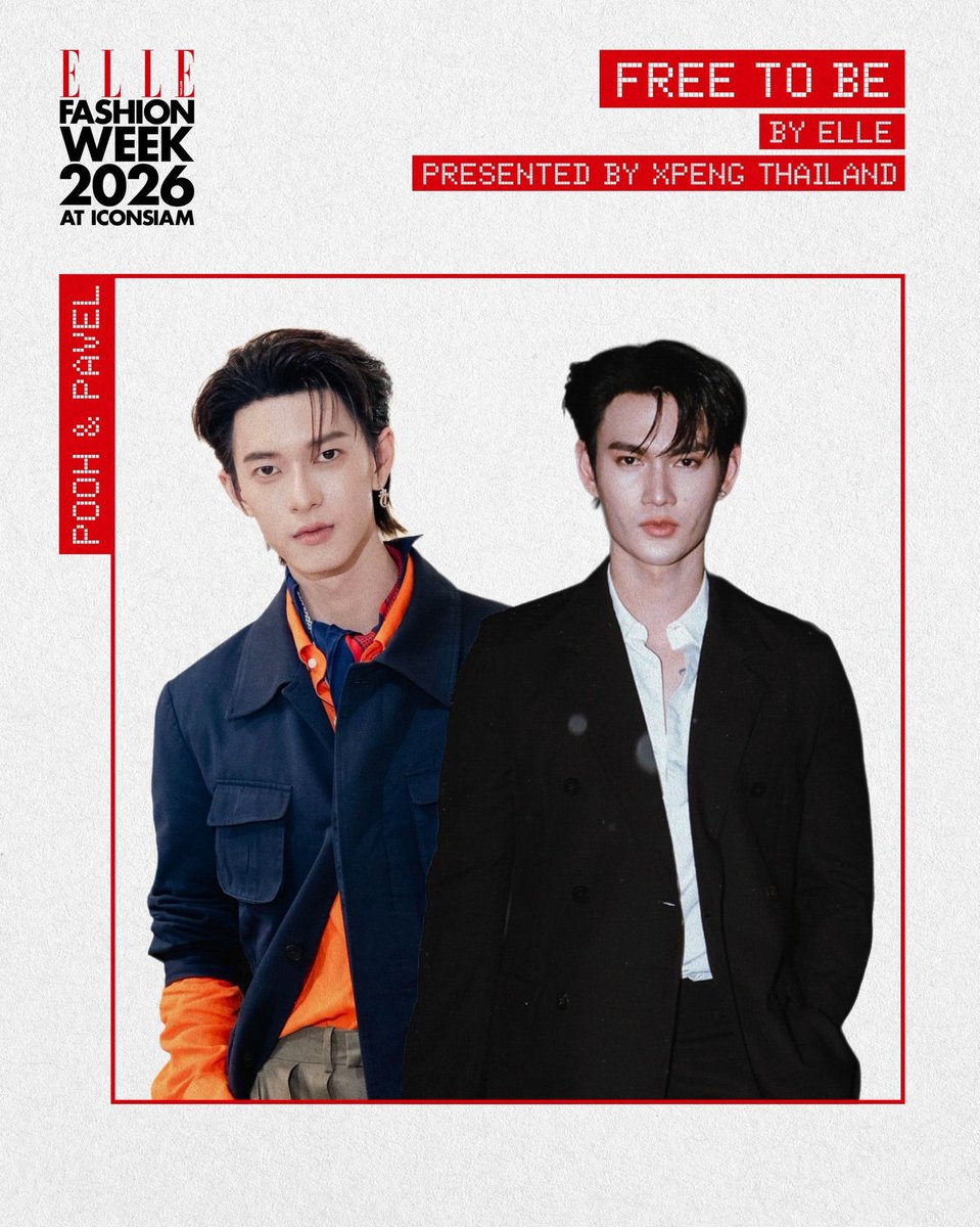 PoohPavelLover's tweet photo. ELLE FASHION WEEK 2026 x POOH 💃

DATE 📆 : 22 ต.ค. 2569 | 04.00 PM

กรี๊ดดดด ครั้งนี้เดินรันเวย์คู่💃💃💃 นายแบบ หุ่นดี สมาร์ท นับวันรอเลย ได้เห็นทั้งคู่เดินด้วยกัน🥳🥳

📍ICONSIAM

#ELLEFashionWeek2026
#EFW26ATICONSIAM
#SeeYouAtTheTent
#ICONSIAM
#ppoohkt #pavelphoom #poohpavel https://t.co/3aBdidPKhp