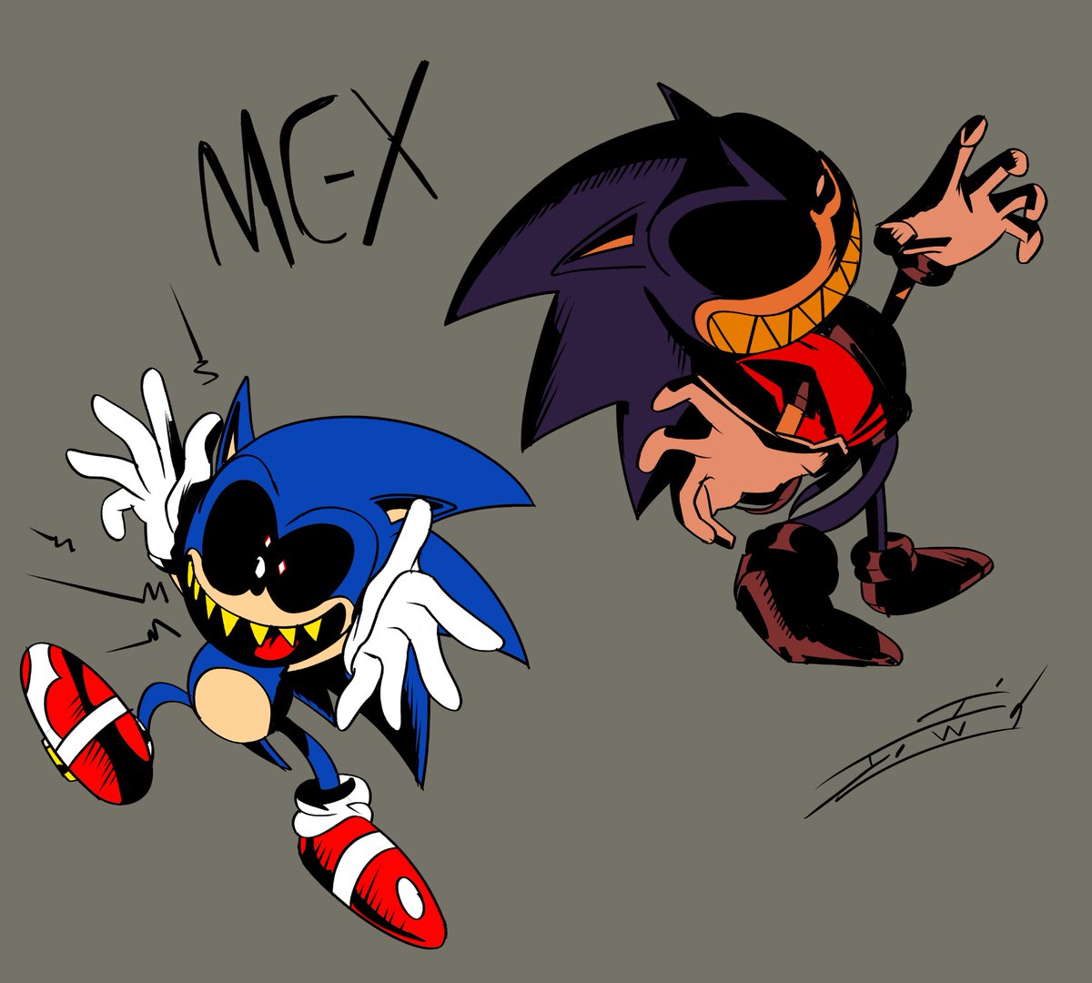 Isaac1401040196's tweet photo. Getting a bit silly, aren’t we? (Drew MC-X) #sonicexe https://t.co/JkoNqrU00E