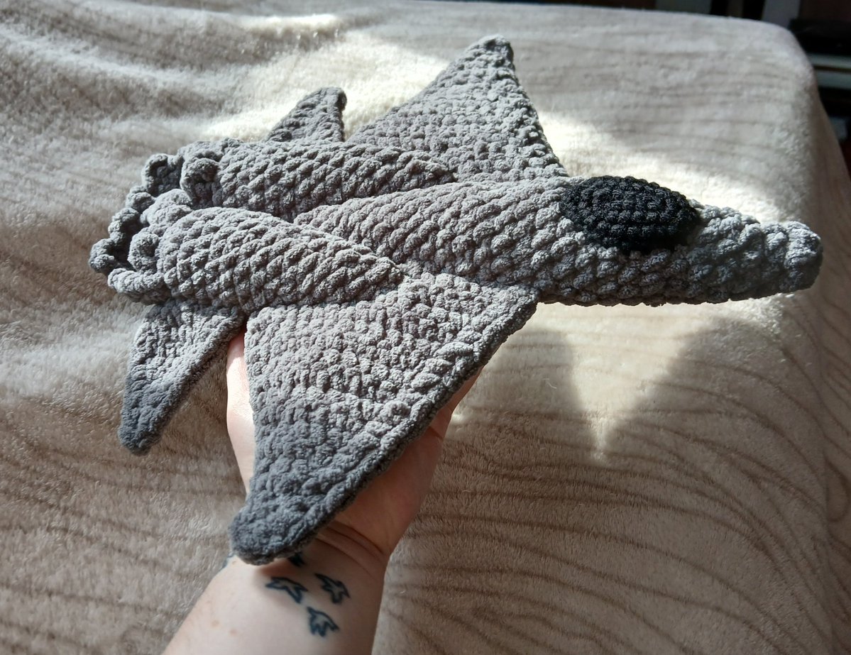 frannercakes's tweet photo. Definitely one of the more interesting things I've crocheted. Who doesn't like a plushie jet? 
https://t.co/6rSsvtqQWG https://t.co/yy1Ofp17fk