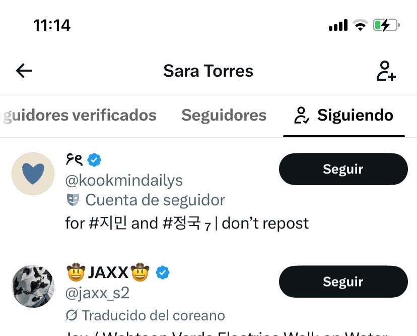 juju010997's tweet photo. @SaraTor64872906 @Ginemon13 Te molesta que jungkook interactúe con otros miembros pero a escondidas te moris que interactúe con jm 🤔 hipócrita https://t.co/lD6TM34u6z