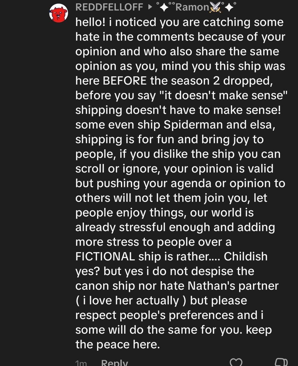 MessRedds's tweet photo. It's quite sad that i have to explain Shipping etiquette to some people on tiktok.

They just have to police people for simply "having fun" with a ship https://t.co/ufUqab2JMH