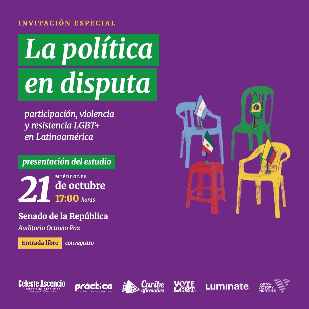 aurel_gt's tweet photo. 🚨📢🏳️‍🌈🏳️‍⚧️🗳️ LANZAMIENTO de un estudio con diagnósticos y propuestas para la garantía de nuestros derechos politico-electorales. 

Muy invitades para compartir y conversar al respecto junto con @Caribeafirmativ @VictoryInst @CelesteAscenci8 @Practica_Lab 

Registro: https://t.co/wLtp9MZB24
