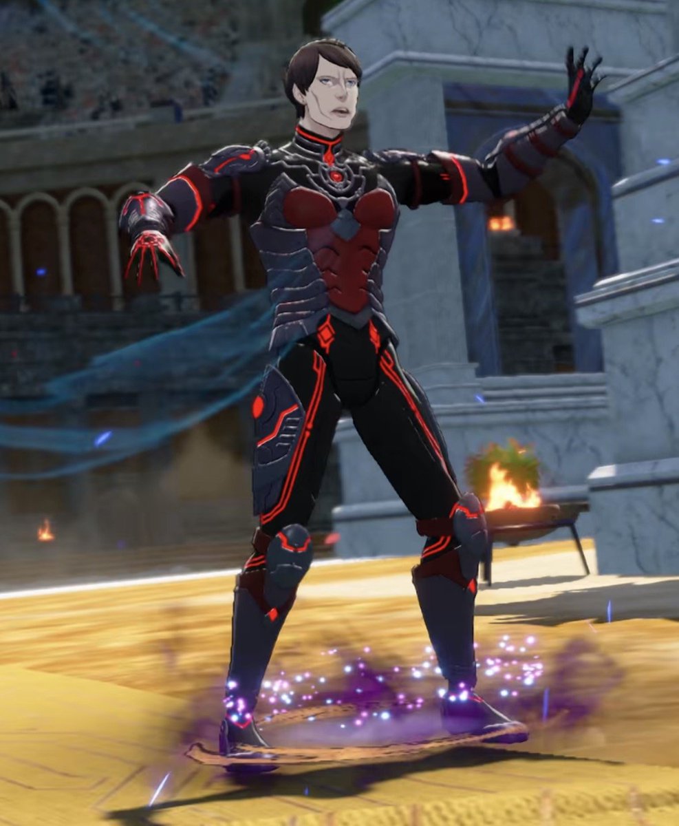 KrLoqFangurl's tweet photo. #fefw noticed the dlc dietrich path outfit has a similar armor structure to eshmel's design which i find pretty neat https://t.co/chlCjYrwo9