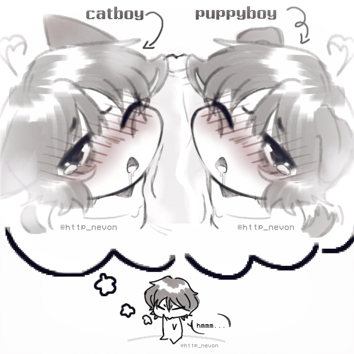 http_Nevon's tweet photo. Me trying to decide if i should be a catboy or a puppyboy:
#femboy #catboy #puppyboy #nsfw https://t.co/gMUl1mW94H